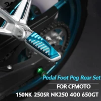 cnc aluminum motorcycle rear passenger foot pegs pedals footrests for cfmoto cf650 650nk 400nk 250nk 400gt 650mt 150nk 250 sr nk