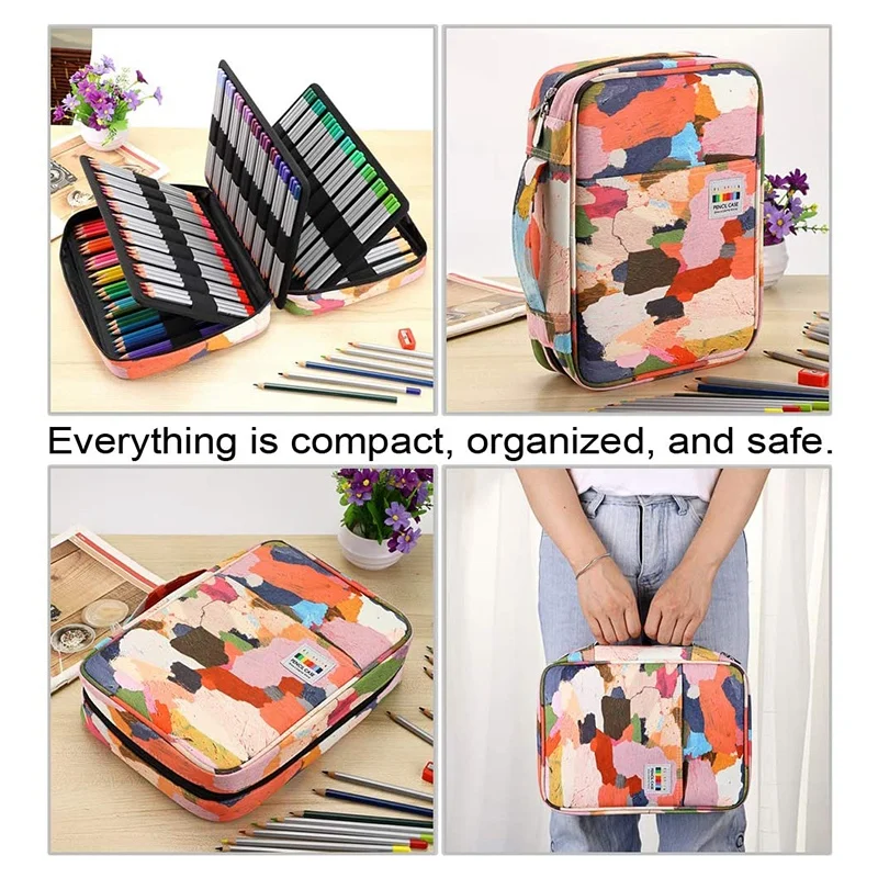 Чехол для карандашей 220 слотов органайзер с удобной упаковкой портативный