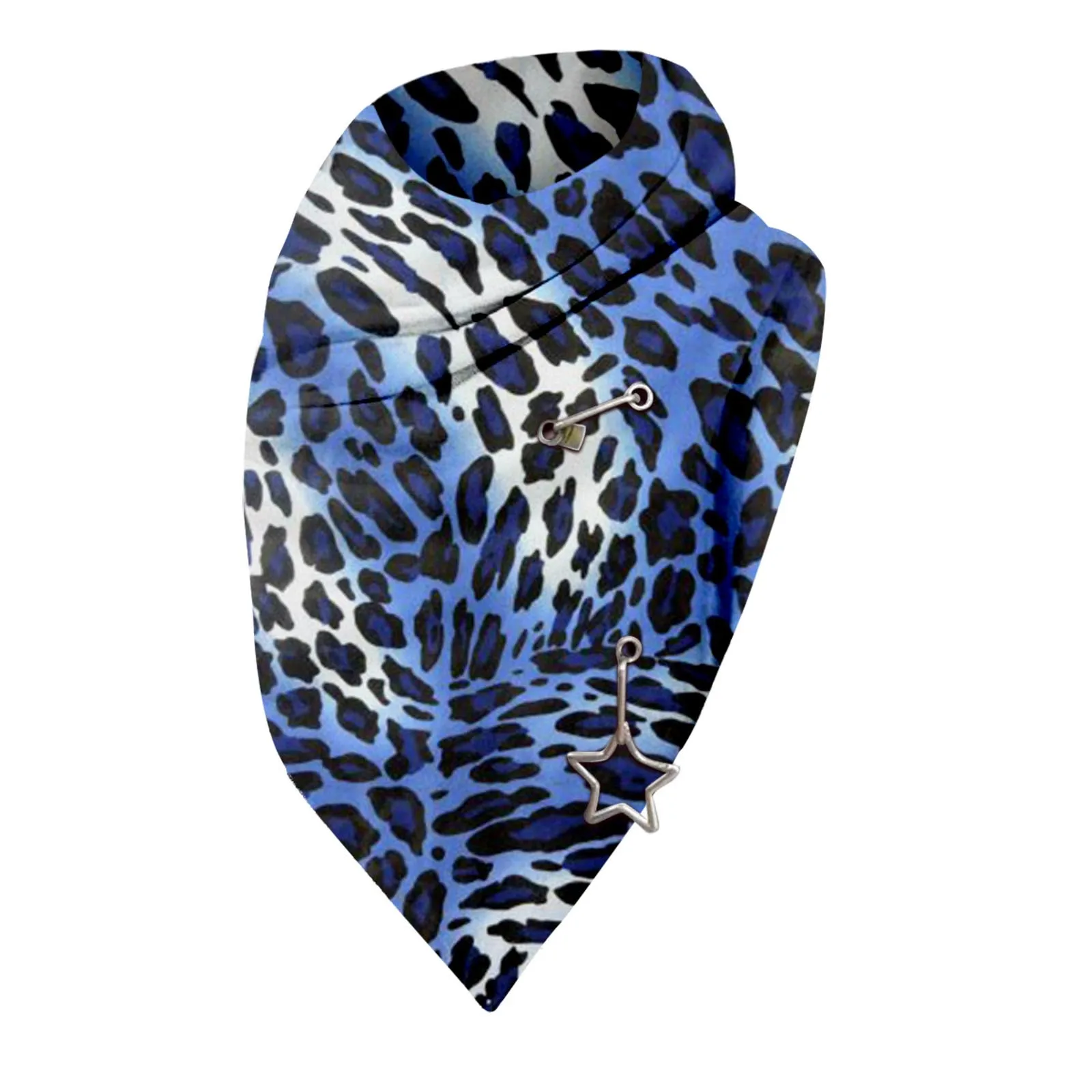 Шарф для женщин с леопардовым принтом винтажный женский многофункциональный