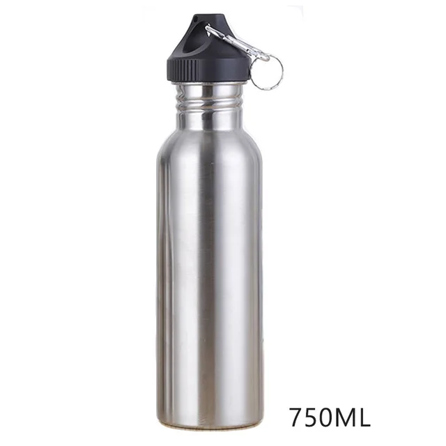 style 3 750ml 350/500/750 мл Нержавеющая сталь бутылка для воды Кола Спортивная бутылка для питья гидро фляга bidon gourde Пеший туризм для верховой езды термос-бутылка - Цвет: style 3 750ml
