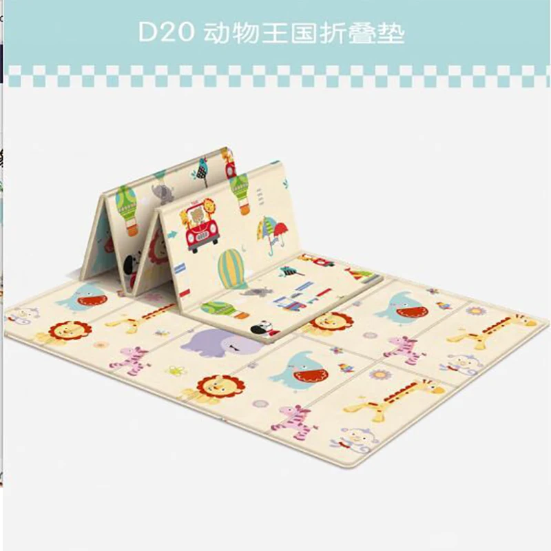 Детский коврик для ползания двусторонний Водонепроницаемый Мягкий