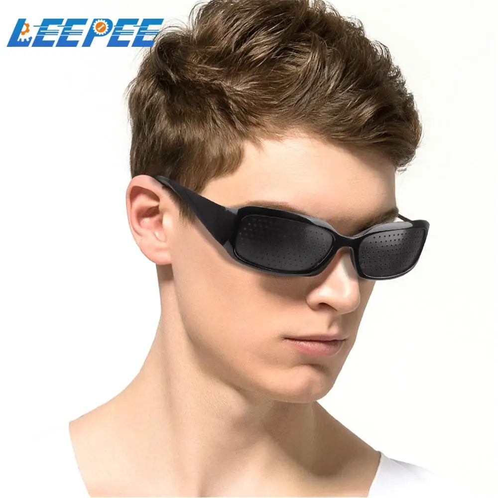 

LEEPEE Anti-fatigue Eye Protection Glasses Pinholes Glasses Eye Exercise Eyeglasses Eyesight Improvement Motorcycle Glasses