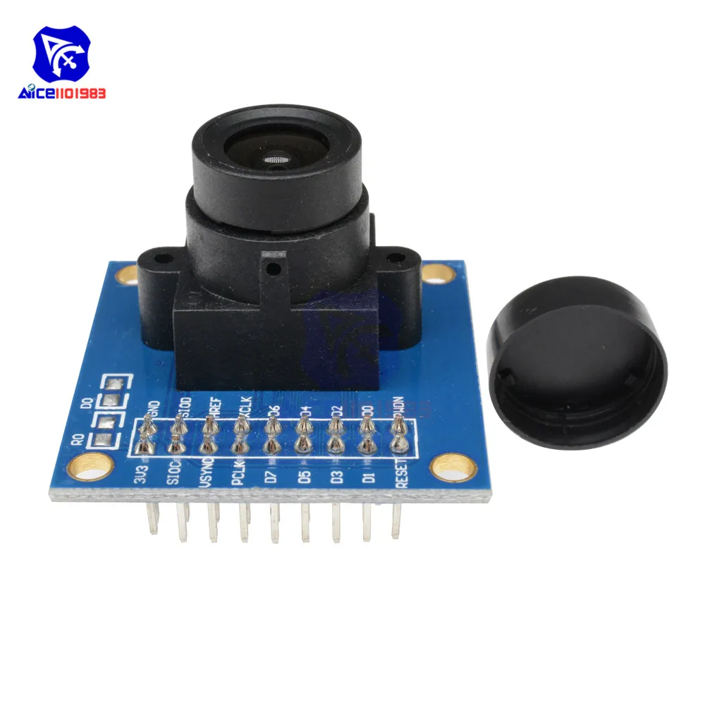 Diymore OV7670 300KP модуль камеры поддерживает VGA CIF 640X480 Автоматическое Управление экспозицией дисплей совместимый интерфейс IEC для Arduino