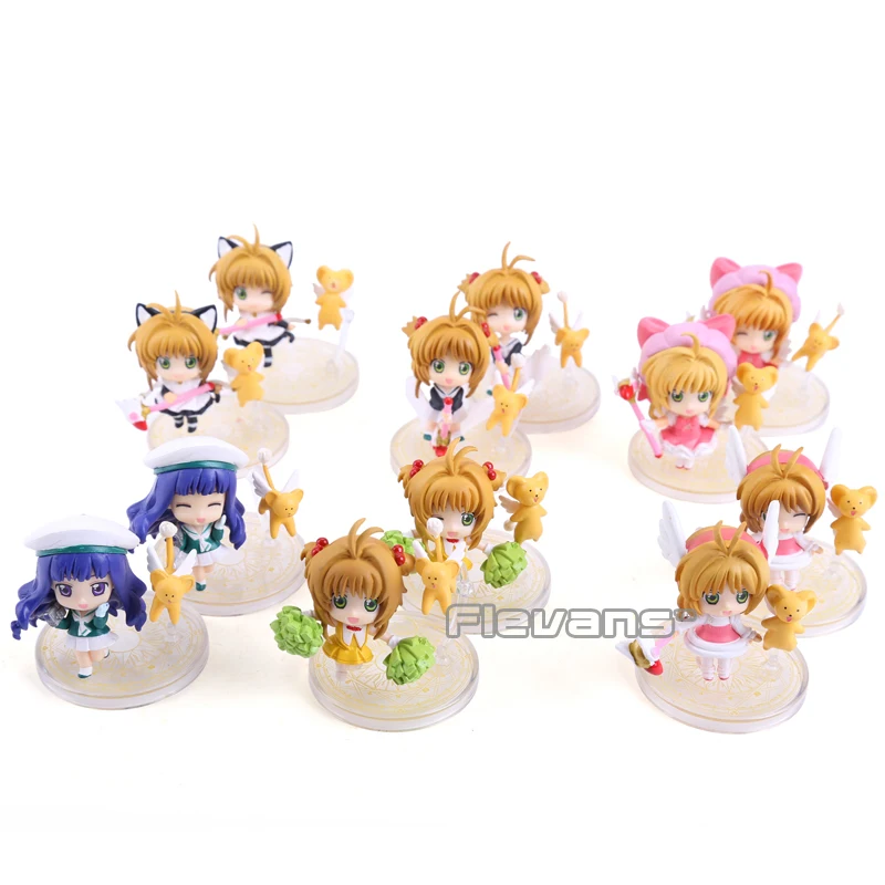 Cardcaptor Sakura Mini фигурки из ПВХ Kinomoto Daidouji Tomoyo Фигурки игрушки 6 шт./компл.|figure toy|action figure