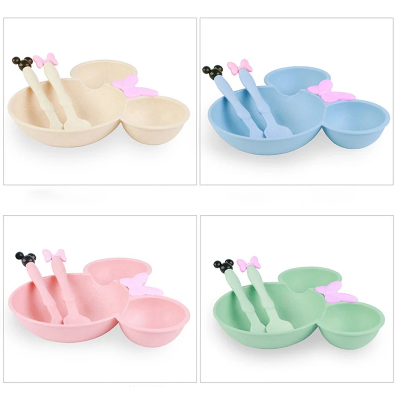 3 шт./компл. миска из пшеничной соломы детская мультяшная посуда набор Детская