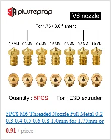 1 шт. Алюминиевый мини Радиатор M6 резьба горло DIY Hotend для 3D Reprap части принтера J-head экструдер