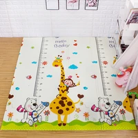 baby toys 200180cm foldable cartoon play mat xpe puzzle childrens carpet toddlers climbing pad kids rug baby games mats