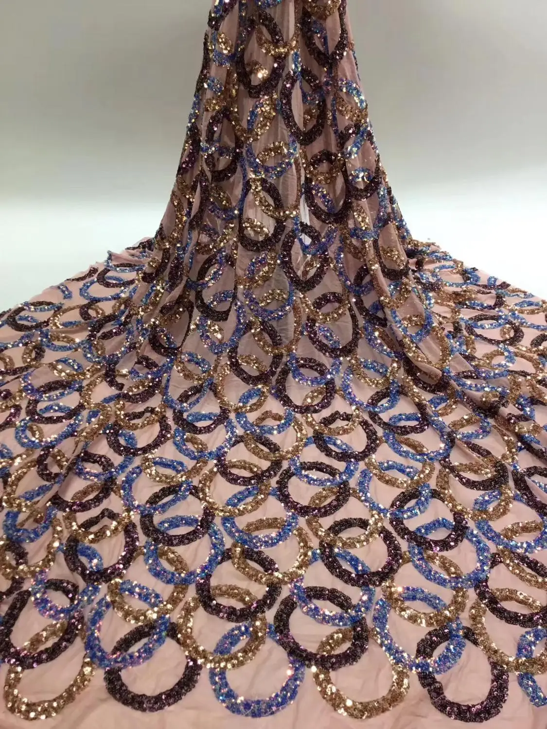 

Новый стиль, разные цвета, вышивка, сетка с блестками JOY-31549, во французском стиле, кружево для свадебного платья