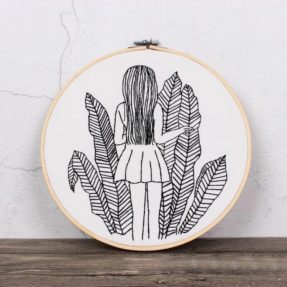 Набор для рукоделия ручной работы вышивка эскиз цветок крестиком