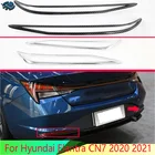 Автомобильные аксессуары для Hyundai Elantra CN7 2020 2021, задний отражатель из АБС-пластика, противотумансветильник фара, крышка, отделка, рамка, украшение для стайлинга