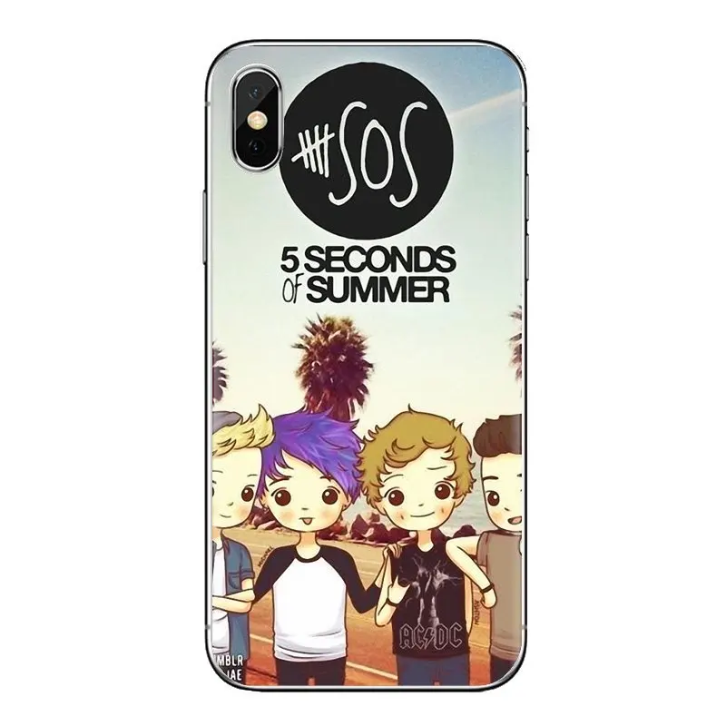 Секундный летний прозрачный чехол из ТПУ для iPod Touch Apple iPhone 4 4s 5 5S SE 5C 6 6S 7 8 X XR XS Plus MAX