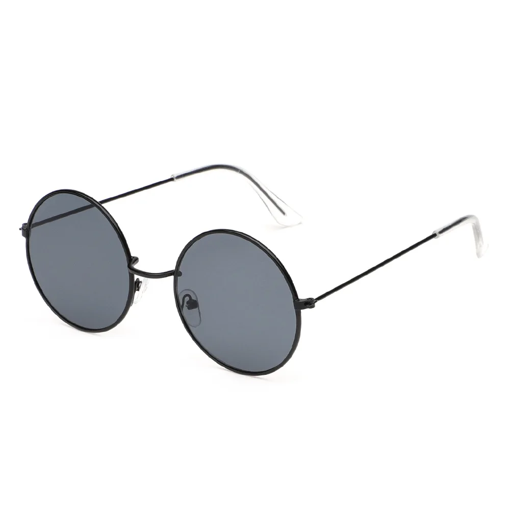

Macaron new sunglasses female metal round frame men's sunglasses