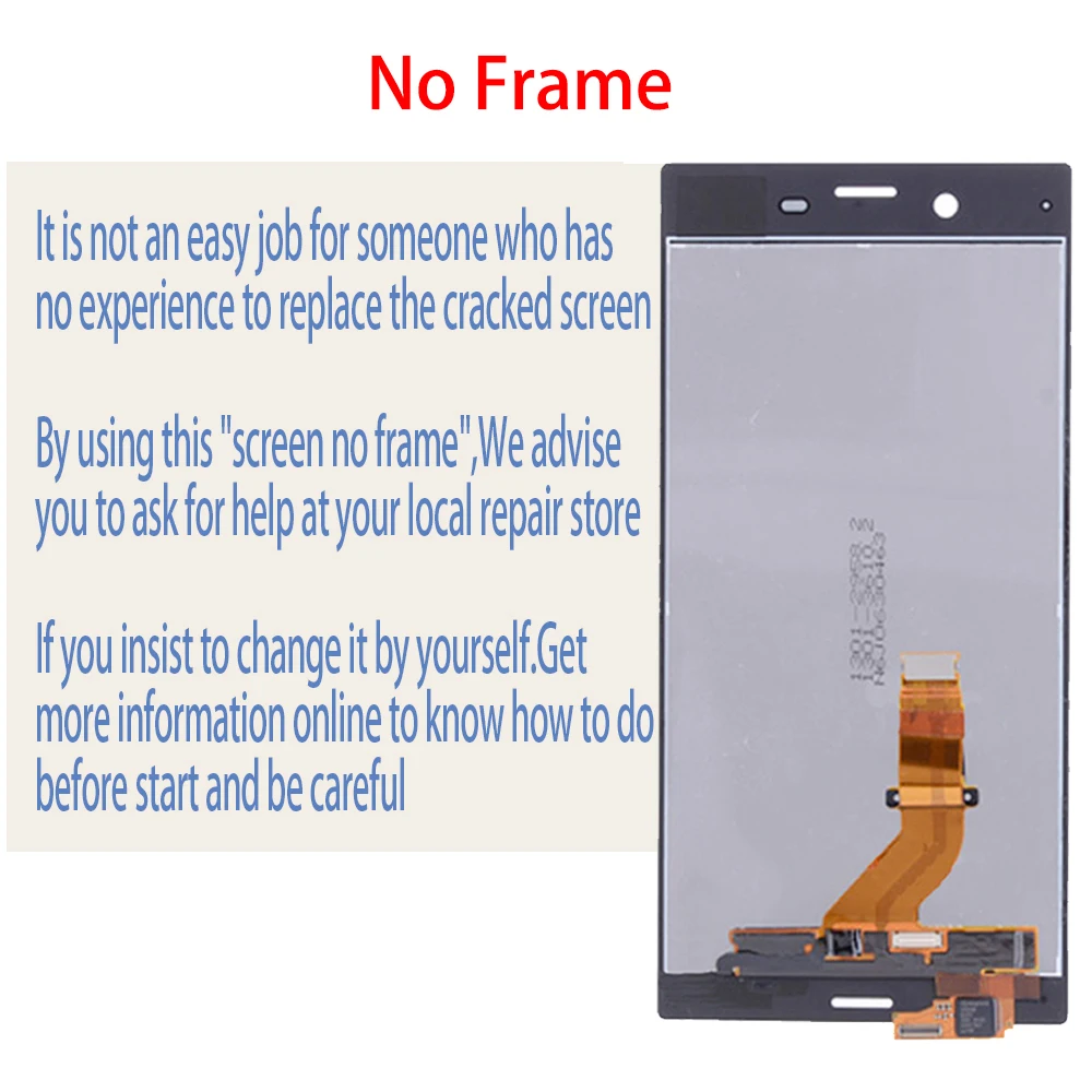 ЖК-дисплей 5 2 дюйма для SONY Xperia XZ F8331 F8332 сенсорный экран с рамкой замены