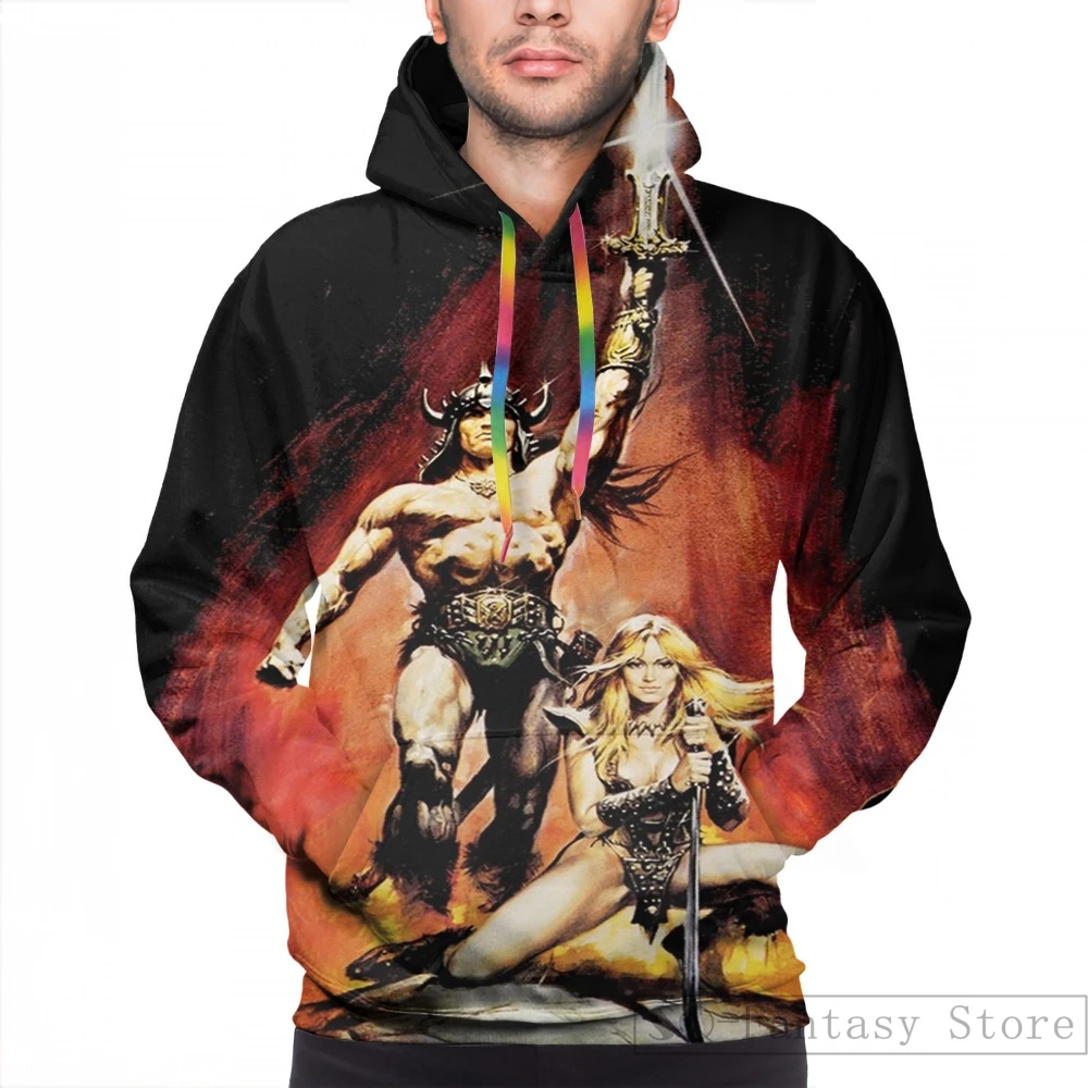 Женская Повседневная Толстовка с принтом варвар | Мужская одежда