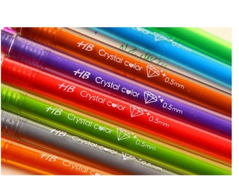 

12Pcs/Set Cartoon Fresh Star Diamond Gel Pens Office Students Stationery Supplies @M23