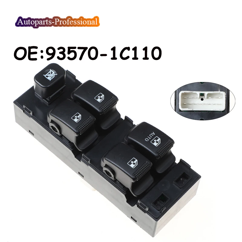 Новый электрический выключатель стеклоподъемника для Hyundai Getz 2005 Master 93570 1C110 935701C110