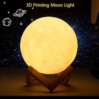 c2 moon lamp 3d print night lights touch switch control change indoor bedroom decoration changeable led novelty rechargeable