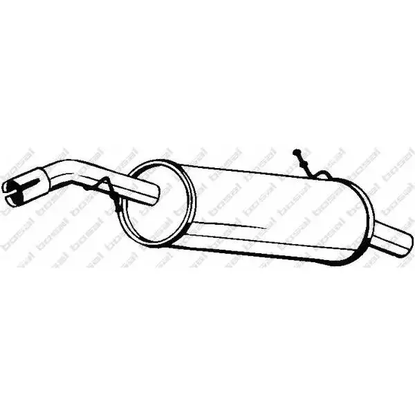 Глушитель CITROEN C3 1.4 16V Hdi 02 05 BOSAL 135 619|Шумоглушители| |