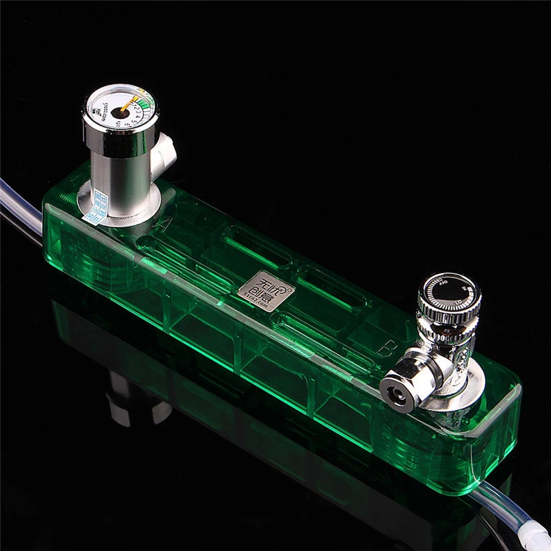Diy Co2 Diffuser D501 Kit Planted Aquarium Needle Valve Pressure Gauge Generator Green | Дом и сад