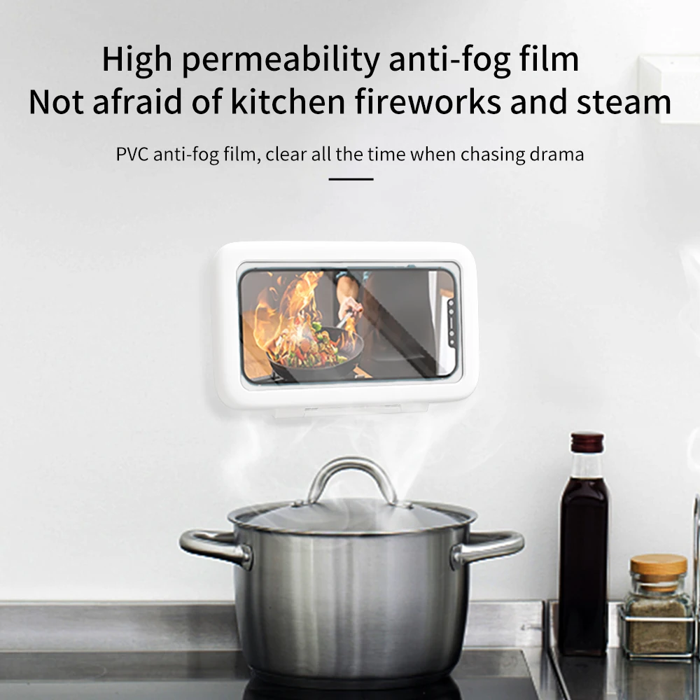 universal waterproof phone case water proof bag mobile phone pouch wall mounted phone case holder bathroom toilet phone storage free global shipping