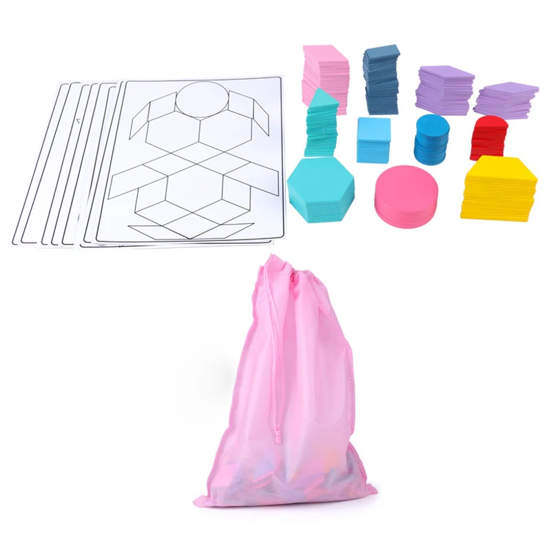 

180 шт. геометрической формы, пазл, игрушки, креативная деревянная головоломка, Детская развивающая неизменяющаяся игрушка танграмма