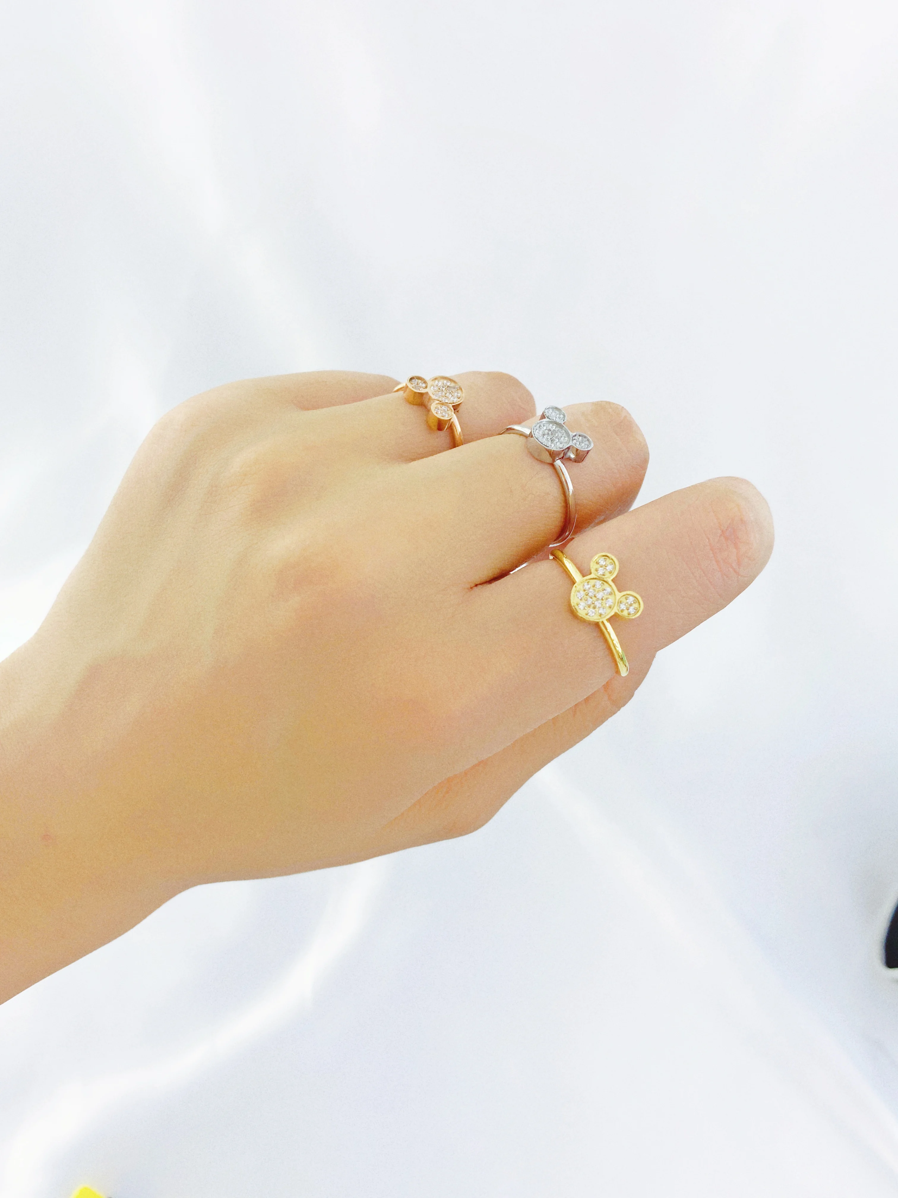 Кавайная одежда с героями мультфильмов для мыши кольцо из титана и стали цепочка