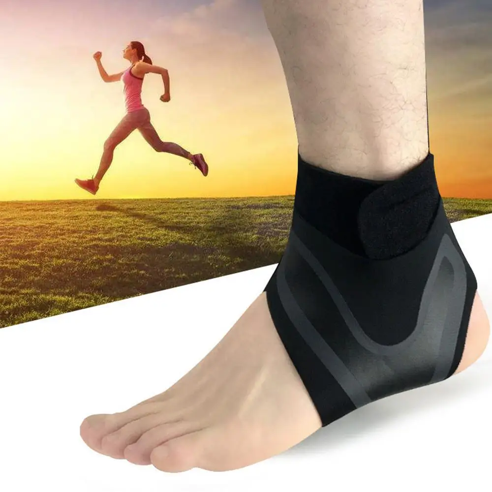 

Практичное черное полиэфирное волокно, Спортивная безопасность, для ног, для тренировок, для фитнеса, Защитная повязка, для ног, рукав, подде...