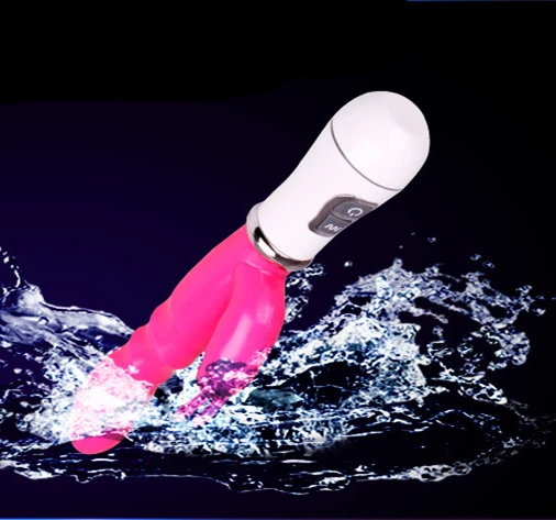 Водонепроницаемый женский фаллоимитатор двойная вибрация|Вибраторы| |