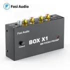 Предусилитель для фонографа Fosi X1, предварительный усилитель для проигрывателя, с усилителем для наушников