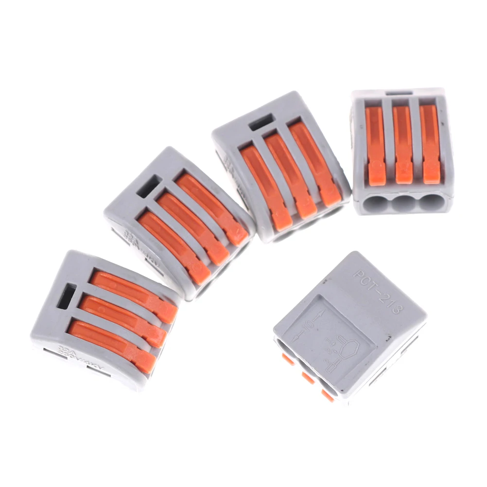 5 шт. электрические быстрые терминалы проводки 32A бытовые провода разъемы для