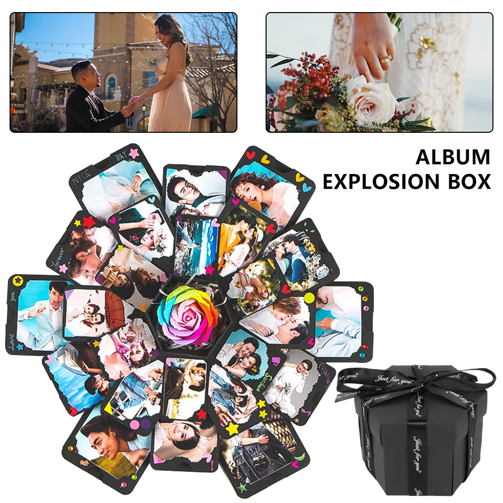 Сюрприз взрыв коробка DIY ручной работы скрапбук Фотоальбом свадебный Подарочная
