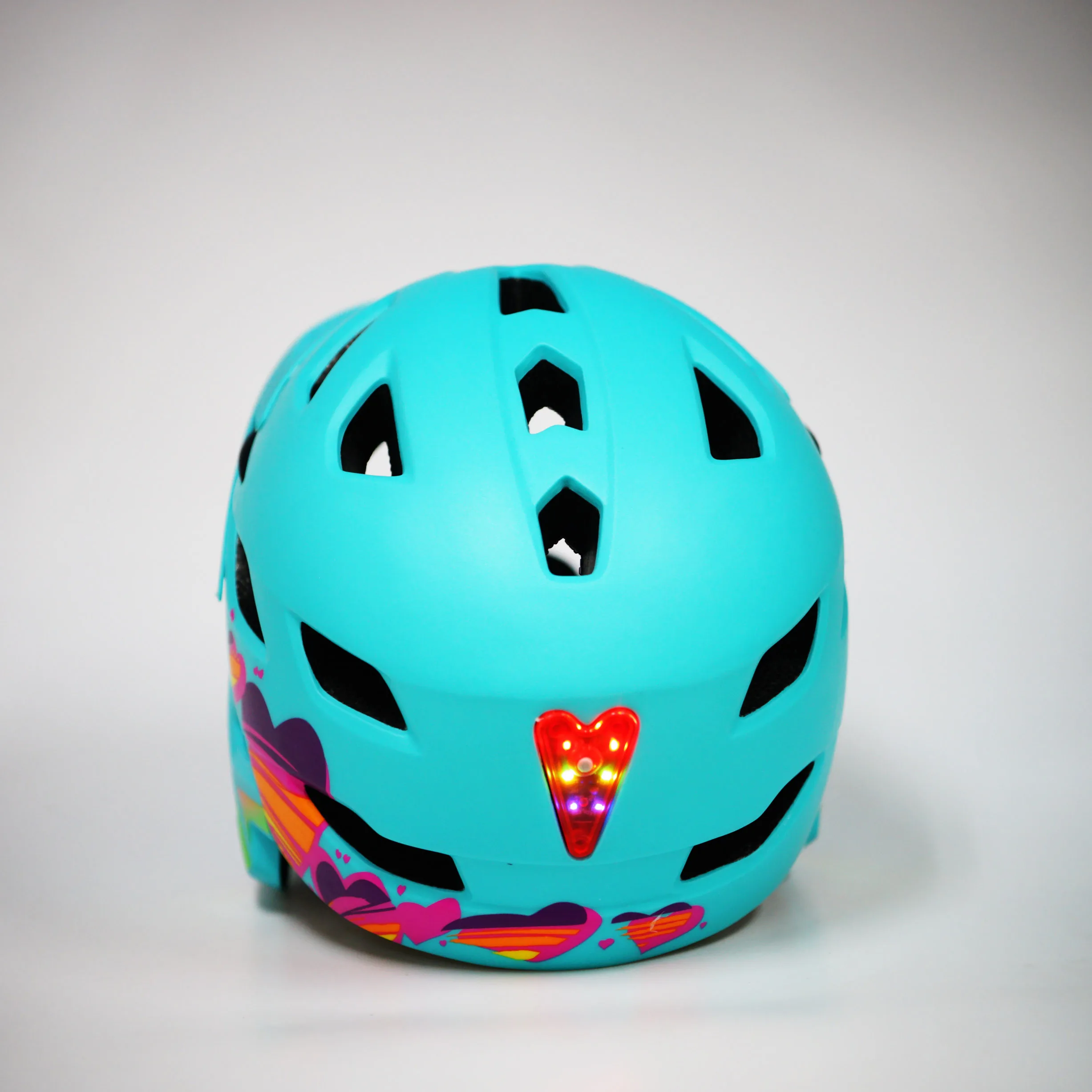 Детский красный Полнолицевой горный велосипедный шлем со светодиодной