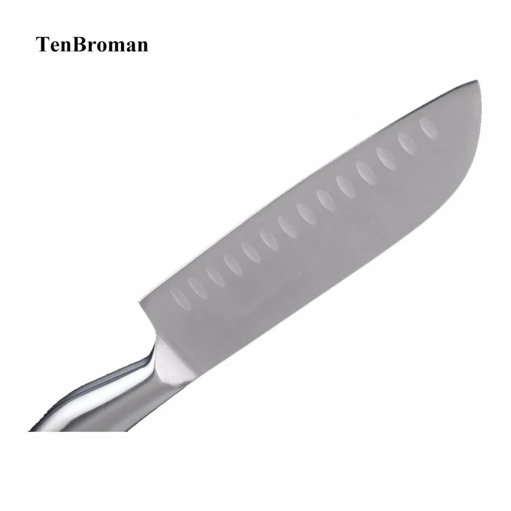 Кухонный нож шеф-повара TENBROMAN из нержавеющей стали в японском стиле для резки