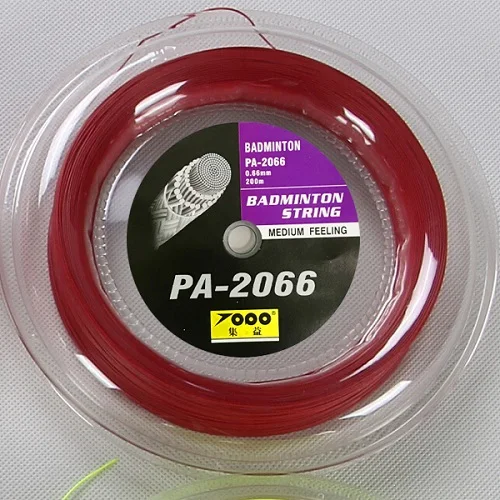 Красный 0,66 мм 200 м PA2066 струна для бадминтона/PA-2066 струна для бадминтона 200 м - Цвет: Красный