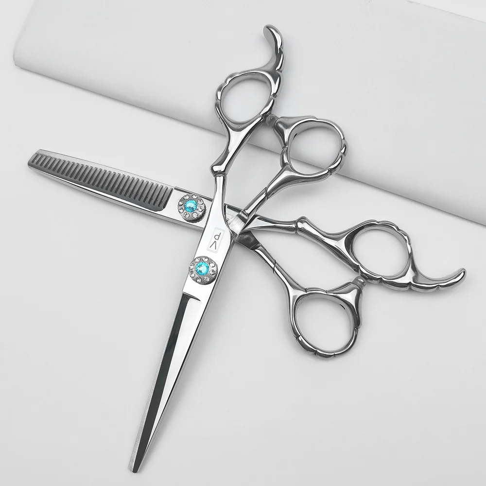 

6.0'' JP 440C Professional Hairdressing Hair Scissors Set Cutting& Thinning Barber Shears Hair Stainless Steel Barbershop Set