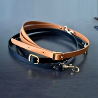 135cm genuine leather wide shoulder crossbody strap adjustable handbag diy handle belts gold silver buckle women bag accessories