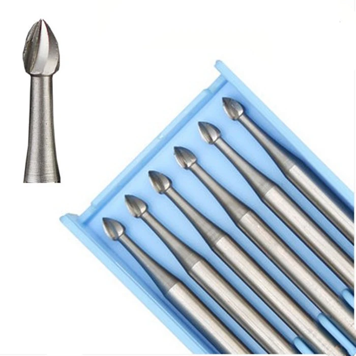 

Jewelry Stone Setting Bud steel Bur 6pcs/lot Round Cutting Bur peach needle Setting Gems Jewellery Tools