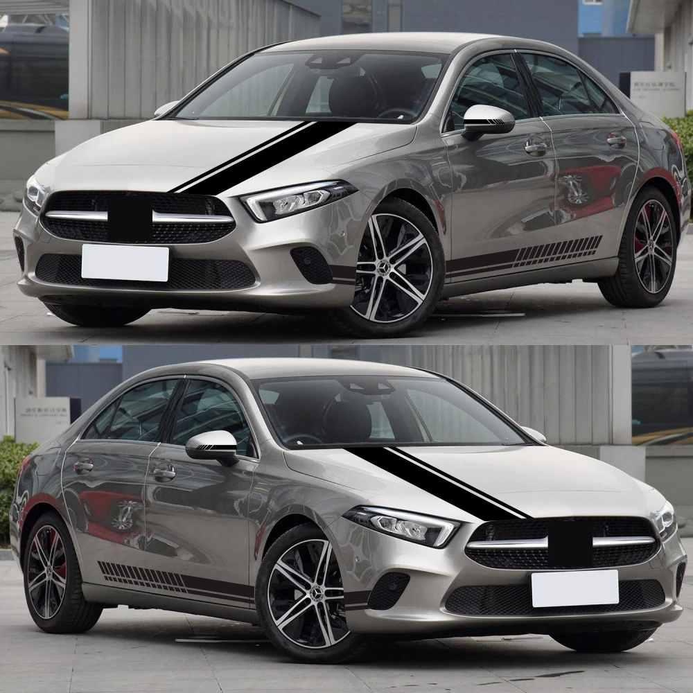 5 шт. автомобиль Стикеры рисунок наклейка на уровне талии D 936 кузова автомобиля