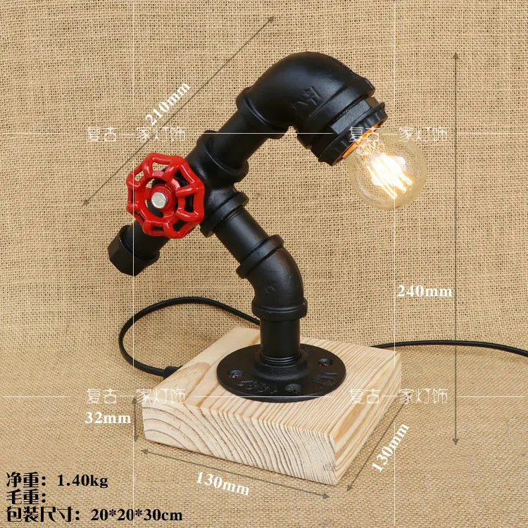 Американский промышленный стиль деревянная прикроватная гостиная спальня