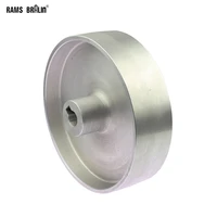 200542419mm fully aluminum belt grinder running wheel roller driving wheel with 106mm key slot