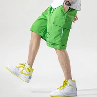 mens summer fashion cargo shorts for boy 2021 new casual shorts male clothing loose plus size streetwear off white pants cute