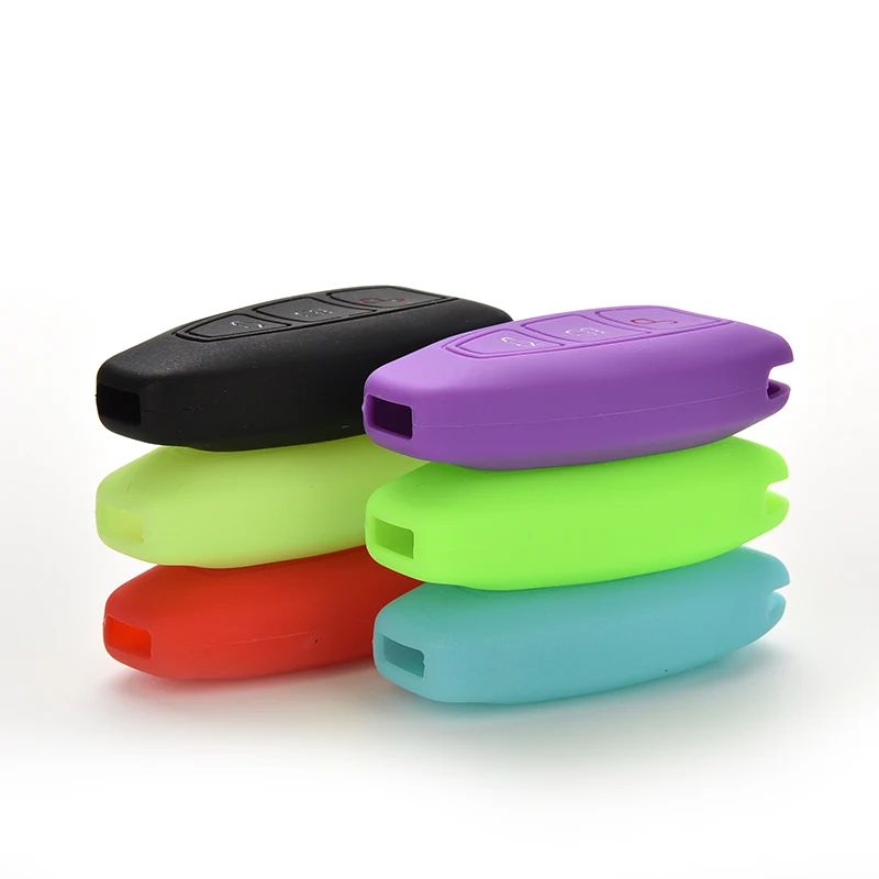 3 кнопки черный чехол силиконовый брелок для автомобиля беспроводной