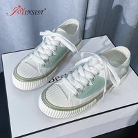 women canvas sneakers shoes flats vulcanized walking autumn comfortable lace up students summer ladies fashion casual 2022 new