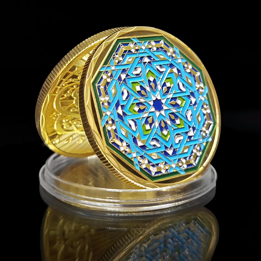 Мира мусульманский Раман кареем Арабская Золотая памятная монета Рамадан