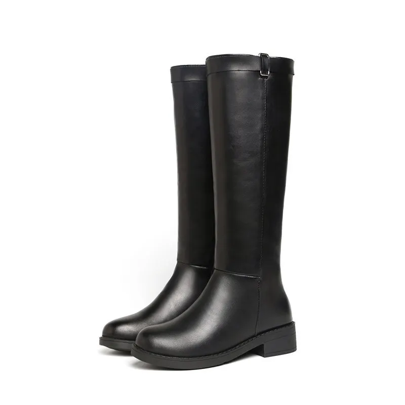 Женские сапоги до середины икры коллекция 2020 года зимние женские с круглым