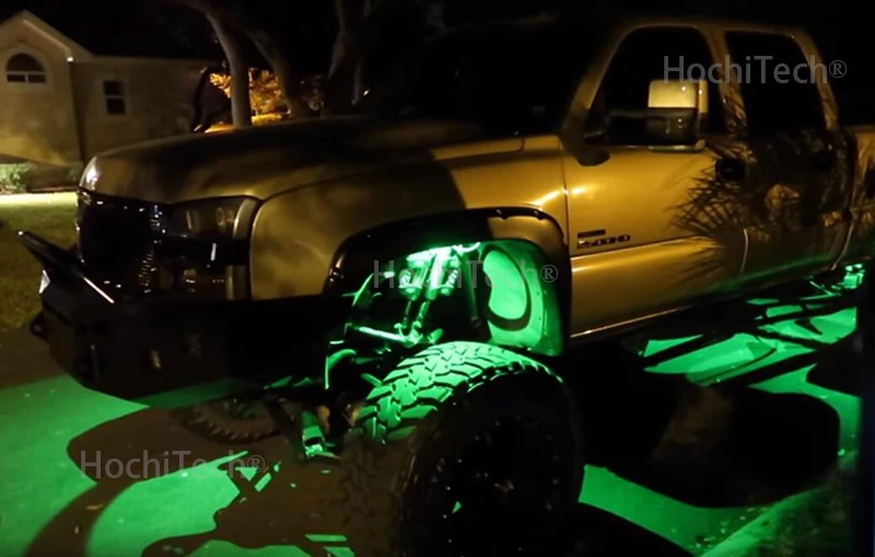 Светодиодные горные фонари водонепроницаемые для Тойота FJ Cruiser светодиодный автомобиль шасси свет светодиодный Рок свет многоцветный неоновый светодиодный фонарь комплект