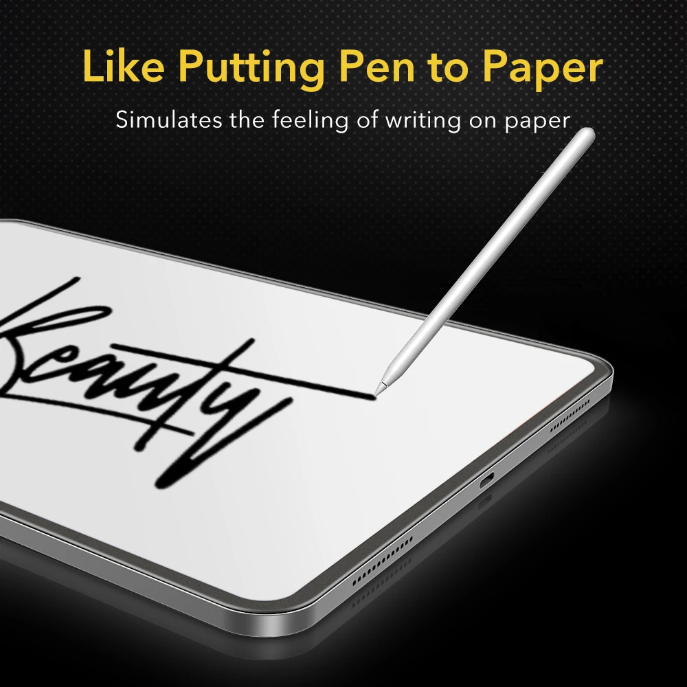 esr 2pcs paper feel film for ipad air 4ipad pro 12 9 11 2020 for ipad 8th 7th ipad air 321 screen protector writtable film free global shipping