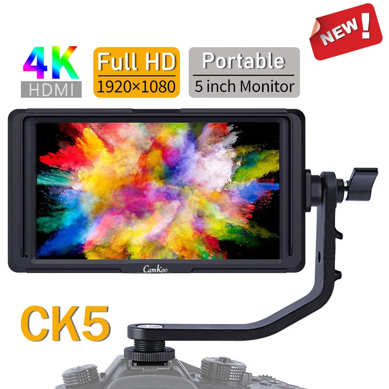 Camkoo CK5 5 дюймов ips DSLR камера полевой монитор 4K HDMI FHD 1920x1080 DC Выход ЖК-монитор для sony Nikon Canon камера s