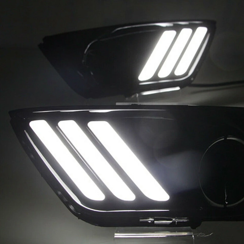 Для Jeep Compass 2017 2019 1 пара светодиодный дневный ходовой светильник DRL/передний