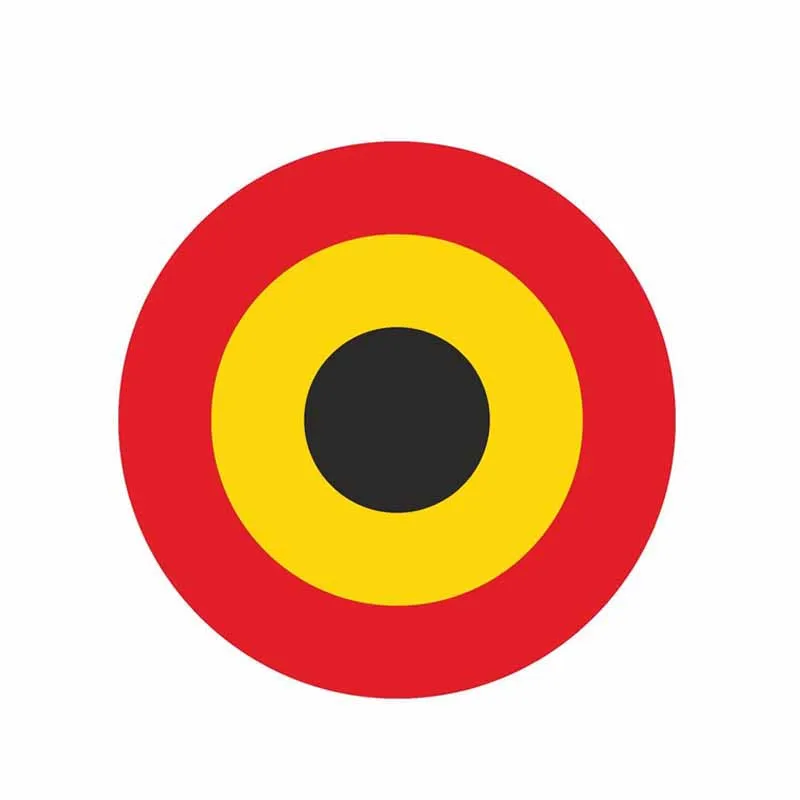 Aliauto креативные автомобильные стикеры Круглый флаг Бельгии воздушные силы ПВХ